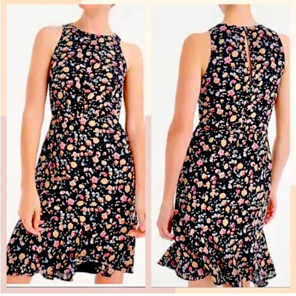 J Crew sheath floral sleeveless dress size 4